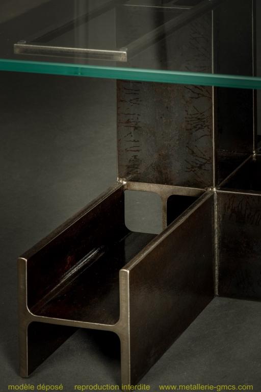 table basse type H détail 