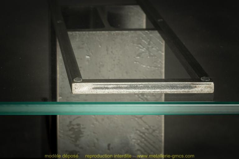 table basse type H détail 