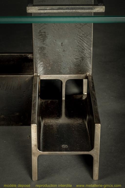 table basse type H détail 